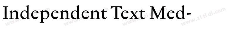 Independent Text Med字体转换